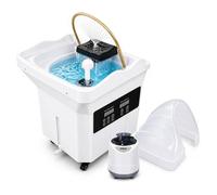 AGGBDYXO Portable Japanese Head Spa Machine, 60L Shampoo Basin, Steam Function, 7-Colour LED Light, Handheld Shower & Ergonomic Head Support for Salons and Spas