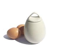 AggCoddler - Scandinavian Stoneware Egg Coddler with Simple Screw Lid - Updated Minimalist Design Egg Poacher Cooker for Quick and Easy Breakfast or Elegant Display - Made in the EU (Sussi (Tall))