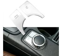 AggHSYJ Silver Compatible with Mercedes Benz Centre Multimedia Function Button Cover Replacement,for Benz A B CLA GLA Class W176 W246 C117 X117 X156 Multimedia Back,Cancel Button