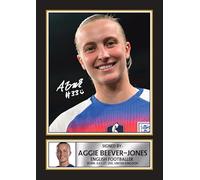 Aggie Beever-Jones Signed Autograph Poster Print - England & Chelsea Women’s Football Star - Framed or Unframed - Gift for Women’s Football Fans, A4 Poster Print (297x210mm)