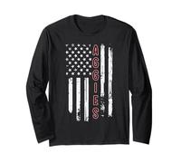 Aggies US Flag Men Women Kids Youth Teen Boys Girls Long Sleeve T-Shirt