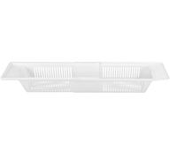 Aggloz | Baby Bath Toy Storage Basket Extendable Bath Tidy Tray Baby Bath Caddy | & Bath Organiser Rack | Shower & Bath Toy Holder | Bathroom Toy (White Storage)