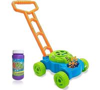 Aggloz | Lawn Bubble Mower | Push Along Toy Lawnmower for Kids and Toddlers with Bubble Machine | Bubble Solution Included | Gift Idea for Children from Age 3 | Garden Play Tools & Accessories