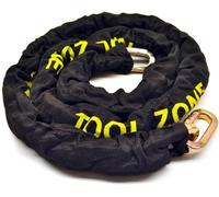 Aggloz | Motorcycle Anti-Theft Security Chain | 1.8 M*10 mm | 1.9 KG | Designed to be Locked with Strong Padlock | for Motorcycle, Scooter, Ebike & Bicycle (Black & White)