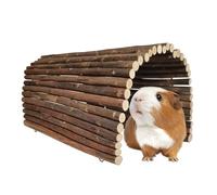 AGGQQA Guinea Pig Hideout Rabbit Hide Pet Rat Cage Accessories Extra Large Wooden House Tunnel Hut Hideaway for Bunny Tortoise Hedgehog Small Animal Hamster Ferret and Chinchilla