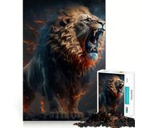 Aggressive Angry Lion Puzzles for Adults 1000 Puzzles Clear Logic Tight Joint Fun Activity Christmas Idea (38x26cm)