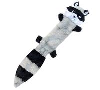 Aggressive Chew Toys For Dogs Raccoon & Squirrel No Stuffing Squeaky Dog Toys Unstuffed Chew Toy For Small & Medium Breeds Bulk Pack Soft Flat No Stuffing Puppy Dog Toy Teddy (Grey, 46cm)