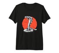 Aggressive Cobra King Snake Cobra Lover Reptiles Animals Premium T-Shirt