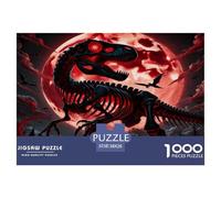 Aggressiveness Dinosaur 1000 Piece Jigsaw Puzzles for Adults Educational Games Birthday Gifts for Women And Man Art Colorful DIY Craft 38x26cm/1000pcs