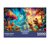Aggressiveness Dinosaur 1000 Piece Jigsaws for Adults Educational Games Beautiful Home Decoration Art Colorful DIY Craft 38x26cm/1000pcs