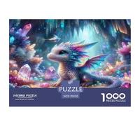 Aggressiveness Dinosaur 1000 Piece Jigsaws for Adults Impossible Beautiful Home Decoration Art Colorful DIY Craft 70x50cm/1000pcs