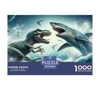 Aggressiveness Dinosaur 1000 Pieces Jigsaw Puzzles for Adults Educational Games Birthday Gifts for Women And Man Art Colorful DIY Craft 38x26cm/1000pcs