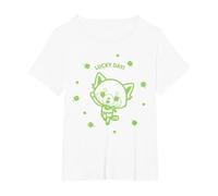 Aggretsuko Lucky Day Irish Charm T-Shirt T-Shirt, Women's Plus, White, 5X