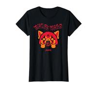 Aggretsuko Metal Head T-Shirt T-Shirt, Women, Black, Medium