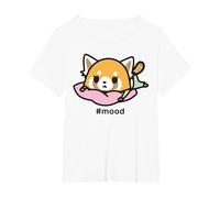 Aggretsuko Mood T-Shirt T-Shirt, Women's Plus, White, 3X