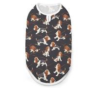 Aggrieved Beagle Dogs Print Pet Clothes T Shirt Pets Clothing Vests Tee Tops Dogs Costume Coat For Dog Cat M