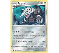 Aggron 089/159 Rare Holo Pokemon Card (SWSH Crown Zenith) + TitanCards® Toploader