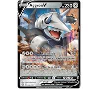 Aggron V 096/172 Ultra Rare Pokemon Card (SWSH Brilliant Stars) + 1x TitanCards® Toploader