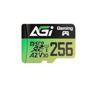 AGI 256GB MicroSD Card High-Speed Up to 170MB/s Read & 160MB/s Write A2 U3 V30 4K C10 TF138 Memory Card