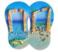 Agia Napa Cyprus Fridge Magnet Travel Souvenir Refrigerator Decoration 3D Magnetic Sticker Hand Painted Craft Collection