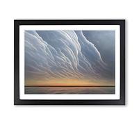 Agile Clouds Framed Print | A2 Black Framed Wall Art | Ready to Hang | Modern Landscape Picture | Living Room Bedroom Lounge Office
