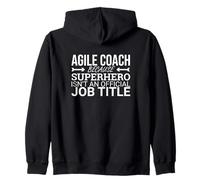 "Agile Coach Superhero Agile Scrum Master" Zip Hoodie