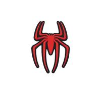 Agile Dragon Red Spider Embroidered Patch, Iron-On Sew-On Applique for Motorcycle Vests, Jackets, Denim and Backpacks, Red and Black Design (Spider Small 3x4)