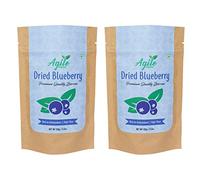Agile Organic Whole Dried Blueberries 300g (Pack of 2 Each 150g) | Unsweetened | Unsulphured | Naturally Sweet | Without Added Sugar
