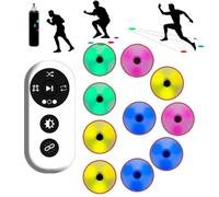 Agile Reaction Training Light Kit, Portable Remote Control with 4 Modes, Enhances Hand-Eye Coordination, USB Charging for Speed and Agility Improvement