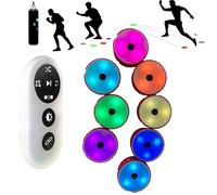 Agile Reaction Training Light Kit, Portable Remote Control with 4 Modes, Enhances Hand-Eye Coordination, USB Charging for Speed and Agility Improvement