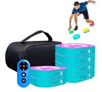 Agile Reaction Training Lights with Remote Control, 4 Modes & Colors for Speed, Reaction Time, and Hand-Eye Coordination Enhancement in Boxing and Fitness Training