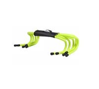 Agility Hurdles 5Pcs Football Hurdle Portable Speed Agility Training Equipment Ladder Safety Soccer Stable Squadexerciseladder Rack 15cm(Green)