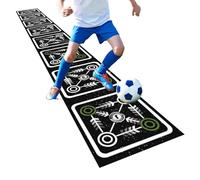 Agility Ladder Mat - 10 Feet Portable Soccer Footwork Training Mats for Speed, Coordination with Non Slip Function, Fitness Ladders for Football Tennis Boxing Exercise, 15.75x141.73 inches