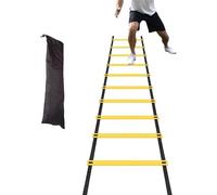 Agility Ladder - Speed Exerciser for Quickness | Nylon Webbing with Adjustable Rungs, Rapid Deployment Coordination Tool, Athletic Performance Gear for Paces, Drills, Sprints and Jumps