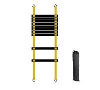 Agility Ladder, Speed Training Set, Portable Drill Equipment with Carry Bag, Sturdy PP Nylon Ladder System, Quick Footwork with Yellow Sections, Sports Conditioning for Athletic Use
