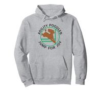 Agility Poodles Jump for Joy | NickerStickers Dog Agility Pullover Hoodie