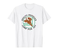 Agility Poodles Jump for Joy | NickerStickers Dog Agility T-Shirt