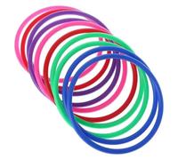 Agility Rings 10 Pcs Plastic Toss Rings Throw Carnival Backyard Park Intelligence Development Educational Exercise Prop Toy(10 PCS 25 CM)