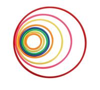 Agility Rings 10pcs Throwing Game Rings Interactive Competition Agility Strength Exercise for Sports(30CM 10PCS)