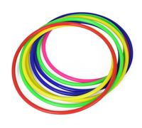 Agility Rings 5Pcs Big Size Plastic Hoop Ring Toss Outdoor Game Interaction Toy Juguetes Deportivos for Football(5Piece Size 30CM)