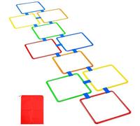 Agility Squares Kids Game Set - 10 Circles With Connectors For Motor Skills