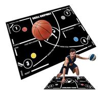 Agility Steps Training Mat - Portable Training Mat - Non Slip Quiet Exercise Equipment Durable Practice Aid Device for Kids Adults Improvement