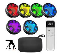 Agility Training Kit with 6 Training Lights, 270° Wide-Angle Sensors, Reflex Training Equipment for Athletes, Coaches and Team Sports, Fitness Training Equipment