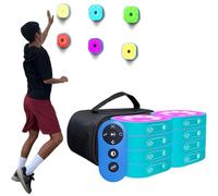 Agility Training Light, Reaction Speed Equipment, 4 Modes & 4 Colors, 270° Viewing Angle, 10cm Sensing Distance, for Speed and Reaction Time Improvement