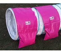 Agility tunnel supporting sandbags / saddlebags „basic“ (TWINPACK) for 60cm Ø Tunnel (tunnel is not included) (magenta)