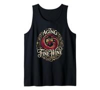 Aging Like A Fine Wine Drinker Vino Birthday Tank Top