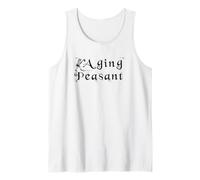 Aging Peasant Dad Joke Medieval Woodcut Line Drawing Tank Top