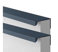 AGINOS Dark Blue Cabinet Handles Hidden Furniture Door Pull Handles 2 Pcs Cupboard Drawer Pull for Kitchen Closets Bedroom Wardrobe, Aluminum Alloy (Length 300mm)