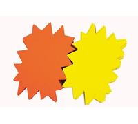 Agipa 013925-FLU POS Labels Pack of 25 Fluorescent Cardboard Count 16 x 24 cm Yellow/Orange