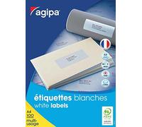 agipa 100984 Universal Labels 52.5 x 29.7 mm with Peel Off Aid